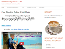 Tablet Screenshot of newcenturyguitar.com